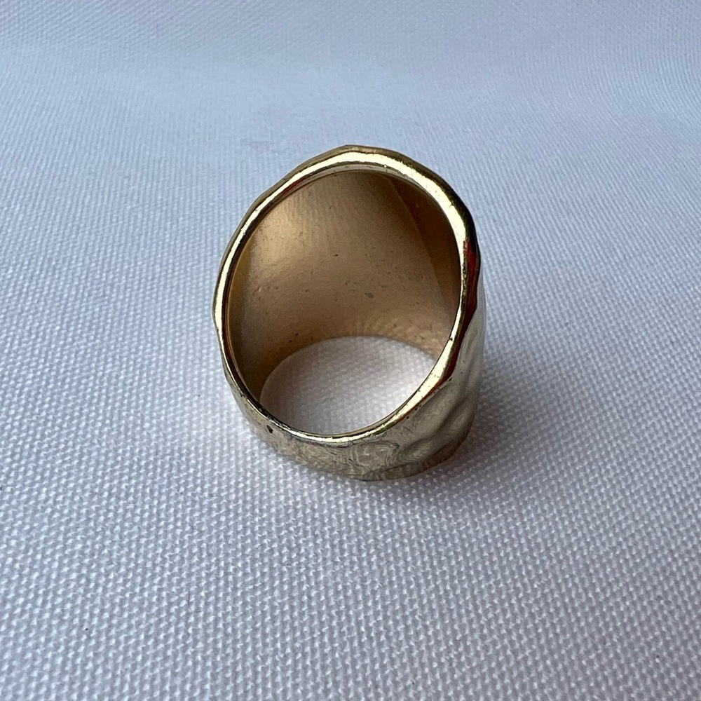 Hammered Gold Ring - image 2